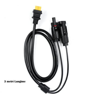 Cablu extensie 3 metri, conectori MC4 la mufa XT90